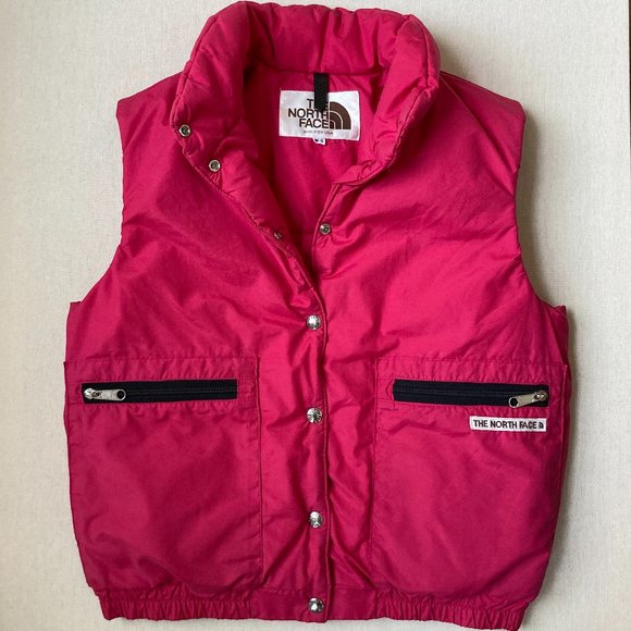 THE NORTH FACE Vintage Pink Puffer Vest M - Picture 1 of 10